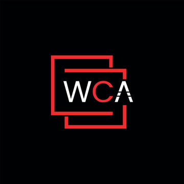WCA Letter Initial Logo Design Template Vector Illustration