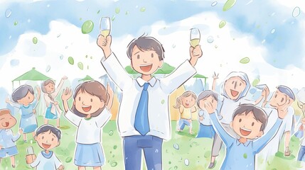 national holiday, people celebrating a national holiday