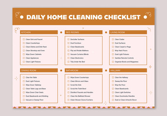 Cleaning Checklist Template