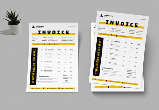 Invoice Template Layout