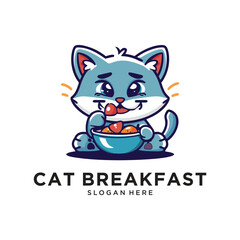 gaming cat logo design vector illustration