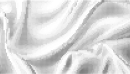 Fototapeta premium Gradientt wavy halftone dotted pattern. Vector illustration 