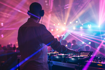 crowd of people dancing at concert	