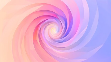 Mesmerizing Spiral of Pastel Pink, Purple, and Blue - Abstract Art for Modern Backgrounds and Creative Wallpapers