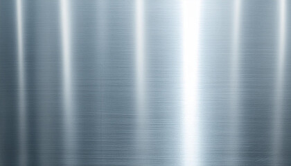 Polished metal texture, shiny steel banner