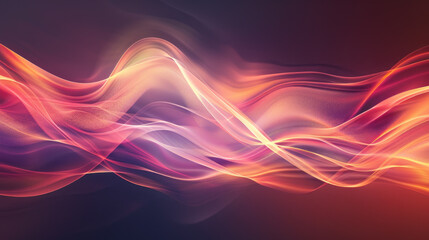 Naklejka premium Abstract background with a smooth wave of light. Modern digital design
