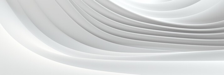 Obraz premium White background with lines, a white gradient, and white curved stripes. Abstract futuristic geometric wallpaper for interior design of the hall or studio.