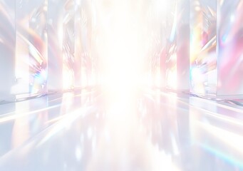 プリズム 光 レインボーオーバーレイ 背景のイメージ
