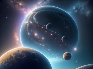 Fototapeta premium planet in space