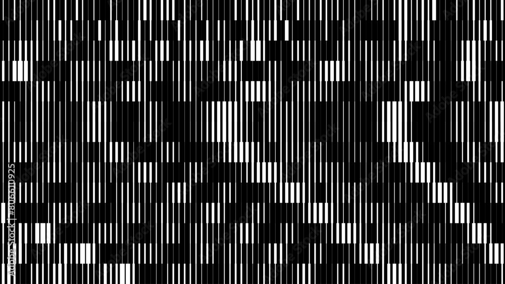 Leinwandbilder glitch tv stripes screen. random width lines glitch overlay texture. retro vintage tv signal error a