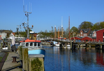 Port at the Baltic Sea in the Town Eckernförde, Schleswig - Holstein