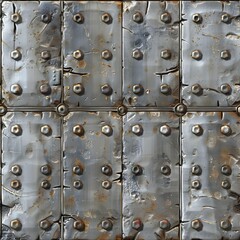 A metal floor texture tile seamless background