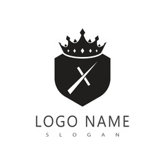Crown Logo Template vector icon illustration design