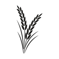Agriculture wheat logo vector template and symbol