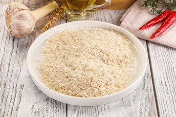 Indian cuisine - raw basmati rice