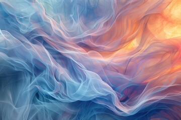 Soothing hues and balanced shapes inspiring inner calm