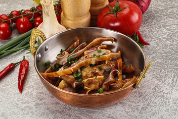 Sliced smoked pork ear snack