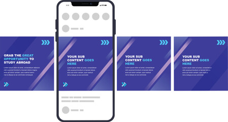 Set of Instagram Carousel Post, editable social media Instagram carousel post, modern and creative business carousel post template