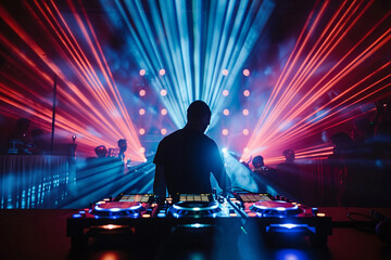 crowd of people dancing at concert	