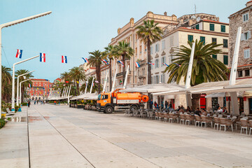 Wide promenade in the old town of Split | Szeroki deptak na starym mieście w Splicie | Široki nogostup u staroj gradskoj jezgri Splita