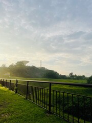 landscape with fence