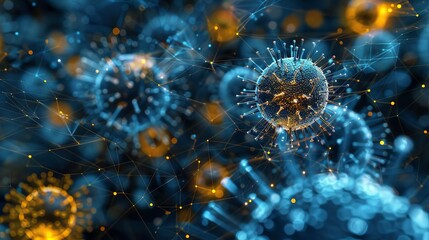 Obraz premium Privacy and data security concerns in the use of nanotechnology in medicine, especially relating to devices that transmit realtime health data