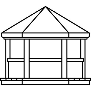 recommend clip art: Gazebo Icon