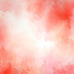Coral watercolor and white gradient abstract winter background light cold copy space design blank greeting form blank copyspace for design text photo 