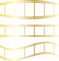 gold films stripe png transparent background