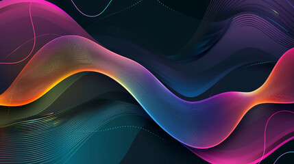 Modern Trendy Abstract Wave Design