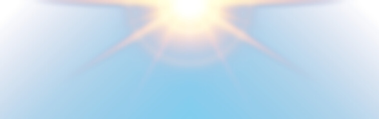 Abstract Gold Light Ray, Sun Beam Blur Glow Effect Background. Gold Light Flash Spotlight Backdrop with Sunlight Shine