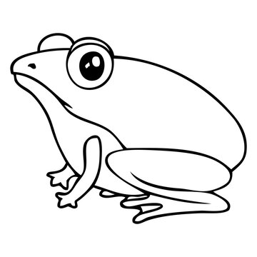 recommend clip art: frog outline vector illustration