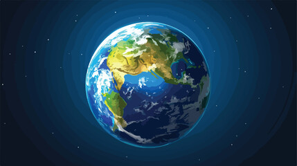 Fototapeta na wymiar Planet earth icon Vector illustration. Vector style vector