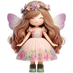 3d cute floral fairy