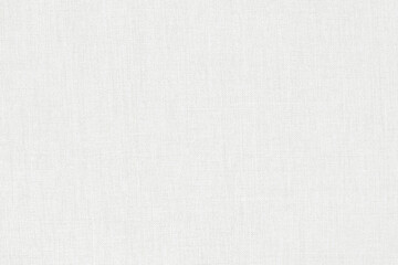 White linen fabric cloth texture for background, natural textile pattern.