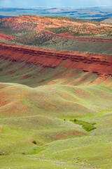 An Overlook of Red Canyon in Fremont County, Wyoming