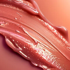 Moisturizing lip balm applied in a close-up its smooth texture emphasized by majestic cinematic lighting highlighting the essence of hydration close-up