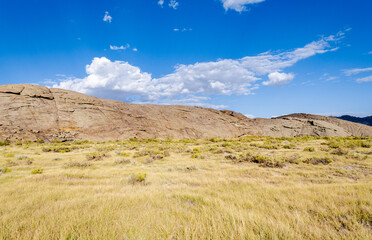 Independence Rock State Historic Site in southwestern Natrona County, Wyoming