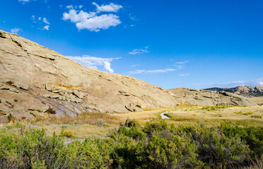 Independence Rock State Historic Site in southwestern Natrona County, Wyoming