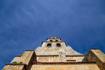Church of San Pedro de Amusco from the 16th and 17th centuries. Palencia, Castile and Leon, Spain.