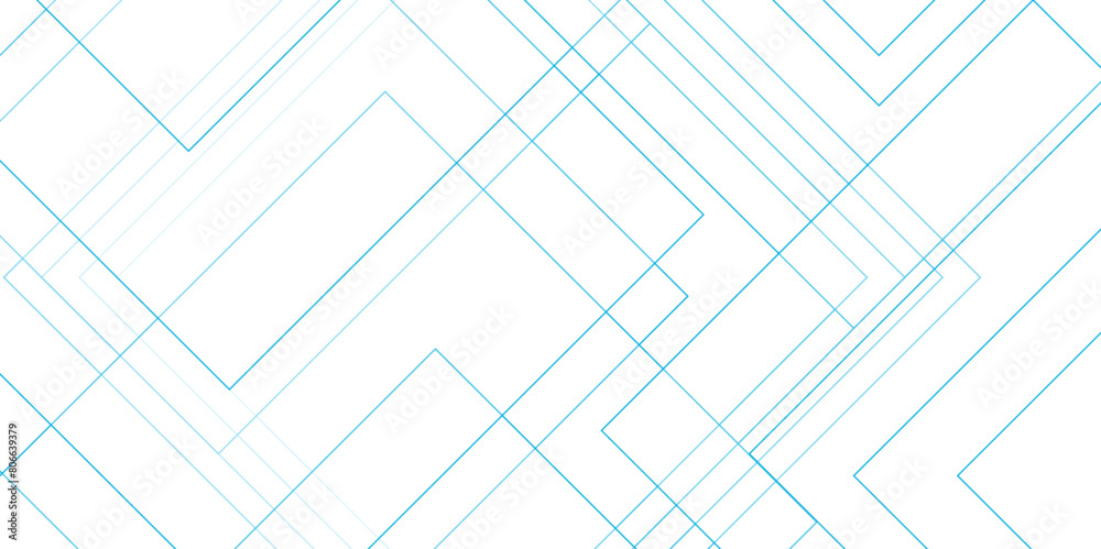 Poster Abstract colorful technology modern background design. Geometric squares in futuristic digital landscape with lines. line elegant colorful striped diagonal line technology concept