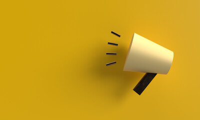 megaphone marketing icon object communication business message concept speaker promotion advertisement loudspeaker idea announce internet voice media bullhorn technology strategy sale boardcasting 