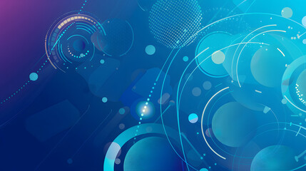 modern abstract blue circle background