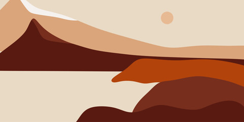 Abstract Mountain Bohemian Landscape