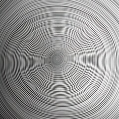 Gray thin concentric rings or circles fading out background wallpaper banner flat lay top view from above on white background with copy space blank 