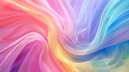 Abstract blurred bokeh gradient multicolored backgound, rainbow color pastel art product design colorful banner template.