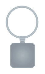 Obraz premium Square shape key chain. vector illustration