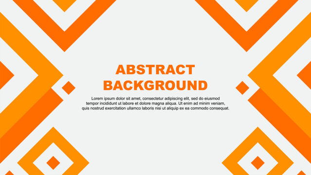 Abstract Background Design Template. Abstract Banner Wallpaper Vector Illustration. Orange Template