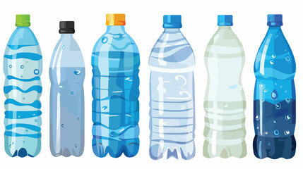 Water bottle design over white Vector illustration. vector