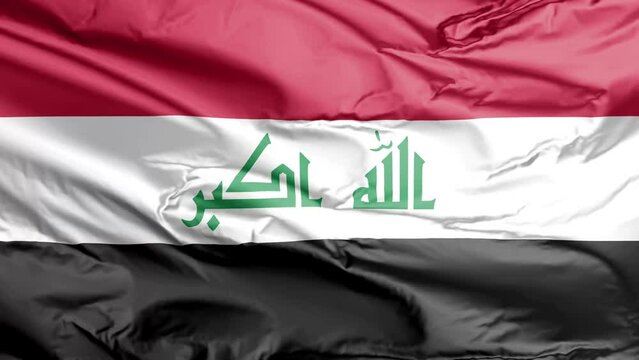 waving flag of iraq